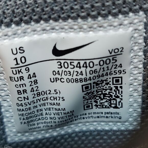 Nike Air Max 2 CB '94 Barkley Cool Grey White Orange 305440-005 Men's Size 10 - Picture 7 of 7